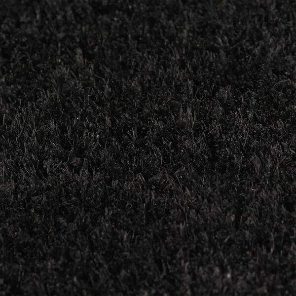 vidaXL Door Mat Black 100x200 cm Tufted Coir