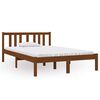 vidaXL Bed Frame without Mattress Honey Brown Solid Wood 120x190 cm Small Double