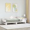 vidaXL Daybed with Trundle without Mattress White 90x200 cm Solid Wood