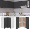 vidaXL Hanging Corner Cabinet Lyon Grey 57x57x60 cm Engineered Wood