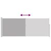 vidaXL Retractable Side Awning 120 x 300 cm Grey