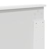 vidaXL Bed Frame with Headboard White 200 x 200 cm Engineered Wood