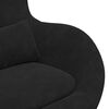 vidaXL Egg Chair Black 63 x 73 x 90 cm Velvet