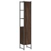 vidaXL Bathroom Cabinet Brown Oak 33x33x185.5 cm Engineered Wood