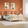 vidaXL Bookcase Bed without Mattress 200x200cm Solid Wood Pine