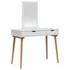 vidaXL Dressing Table Set FAUSKE 2 pcs White 100 x 50 x 143 cm