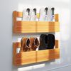 vidaXL Wall-mounted Shoe Racks 2 pcs Wax Brown 59x8.5x23.5 cm Solid Wood Pine