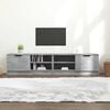 vidaXL 2 Piece TV Cabinet Set Concrete Grey 80x35x36,5 cm Engineered Wood