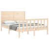 vidaXL Bed Frame without Mattress Double Solid Wood Pine