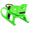 vidaXL Sledge with Seat and Wheel Green 102.5x40x23cm Polypropylene