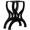 vidaXL Bench Leg | Set of 2 | Black | Cast iron | 37x42x23 cm