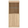 vidaXL Sideboard with LED Lights Sonoma Oak 41x37x100 cm