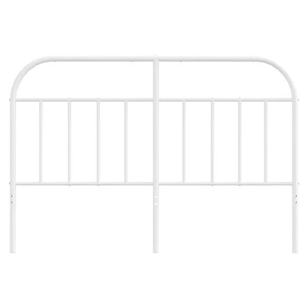 vidaXL Metal Headboard White 135 cm