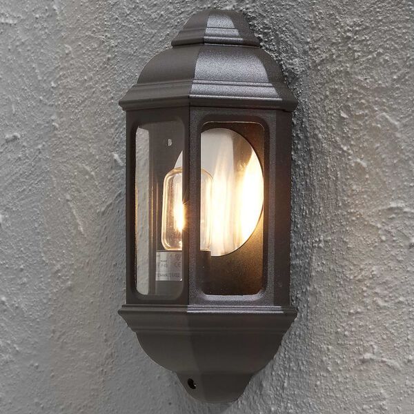 KONSTSMIDE Wall Light Cagliari Glass Matte Black