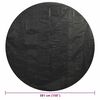 vidaXL Pool Cover Black 381 cm PE