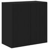 vidaXL TV Wall Cabinet 59.5 x 31 x 60 cm Black Engineered Wood