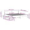 vidaXL Bed Frame without Mattress 180x200 cm Super King Solid Wood Pine