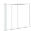 vidaXL Metal Bed Frame without Mattress with Headboard White 140x190cm