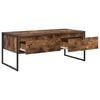 vidaXL Coffee Table Smoke Oak 100 x 46 x 40 cm Engineered Wood