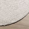 vidaXL Shaggy Rug PAMPLONA High Pile Modern Cream &Oslash; 120 cm