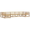 vidaXL Outdoor Sofa Set 7 pcs White Solid Acacia Wood