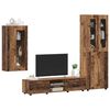 vidaXL TV Cabinet Set with Drawer FLORIN Old Wood Engineered Wood