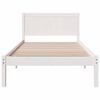 vidaXL Bed Frame White 80 x 200 cm Solid Pine wood