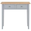 vidaXL Dressing Console Table Grey 79x30x74 cm Wood