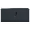 vidaXL File Cabinet Anthracite 90x40x180 cm Steel