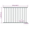vidaXL Fence Panel Powder-coated Steel 1.7x1.17 m Anthracite