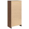 vidaXL Cabinet with Drawer Brown Oak 55.5x34x119.5 cm Engineered Wood