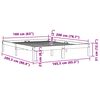 vidaXL Bed Frame without Mattress Wax Brown 160x200 cm Solid Wood Pine