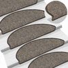vidaXL Stair Mats Self-adhesive Sisal-Look 15 pcs 65x21x4 cm Grey and Beige