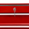vidaXL Tool Trolley with 10 Drawers Steel Red (147175+147176)