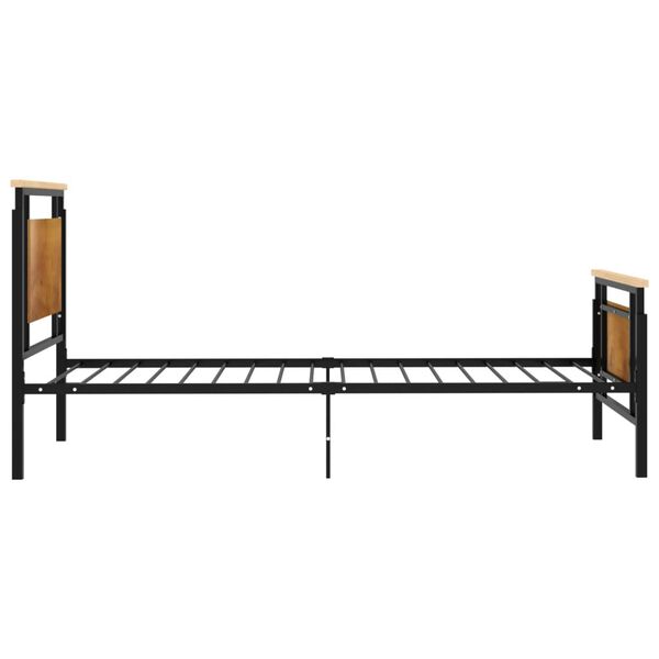 vidaXL Bed Frame without Mattress Metal 100x200 cm