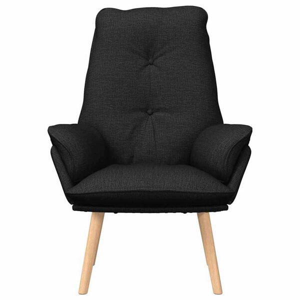 vidaXL Armchair Black 69 x 74 x 93 cm Sherpa Fabric