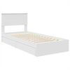 vidaXL Storage Bed with Headboard White 90 x 200 cm Engineered Wood
