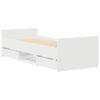 vidaXL Bed Frame without Mattress White 100x200 cm