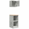 vidaXL Garage Cabinets 2 pcs Concrete Grey Engineered Wood