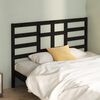 vidaXL Bed Headboard Black 166x4x104 cm Solid Wood Pine