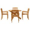vidaXL Garden Dining Set 3 pcs Brown Solid Acacia wood