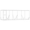 vidaXL Outdoor Dog Kennel Silver 6x2x2 m Galvanised Steel