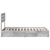vidaXL Storage Bed Concrete Grey 90 x 200 cm Engineered Wood