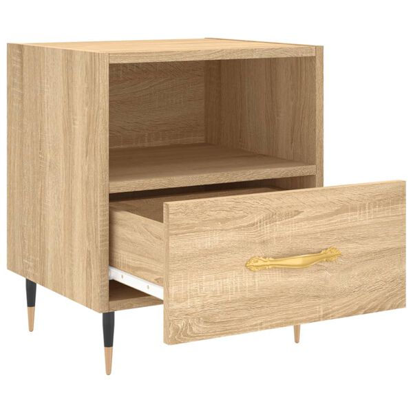 vidaXL Bedside Cabinet Sonoma Oak 40x35x47.5 cm Engineered Wood