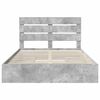 vidaXL Storage Bed Concrete Grey 150 x 200 cm Engineered Wood