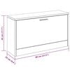 vidaXL Shoe Storage Bench White 80x24x45 cm