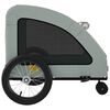 vidaXL Pet Bike Trailer Grey Oxford Fabric and Iron