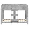 vidaXL Bunk Bed for Kids Concrete Grey 80 x 160 cm Engineered Wood