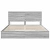 vidaXL Storage Bed Grey Sonoma 180 x 200 cm Engineered Wood