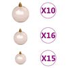 vidaXL Artificial Pre-lit Christmas Tree with Ball Set&Pine Cones 240 cm